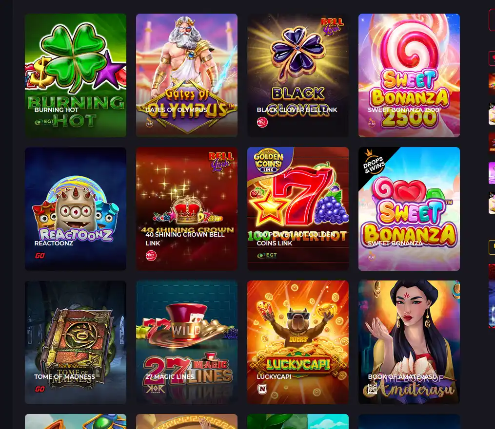 BetLive Casino – katalog slotů s výběrem her